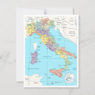 Detaillierte Karte Italiens
