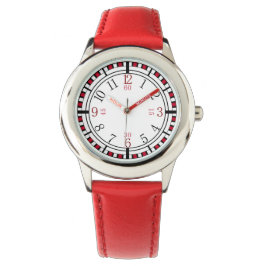 Detaillierte Uhr in verschiedenen Farben