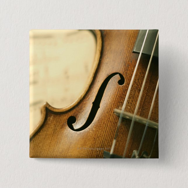 Detaillierte Violine Button (Vorderseite)