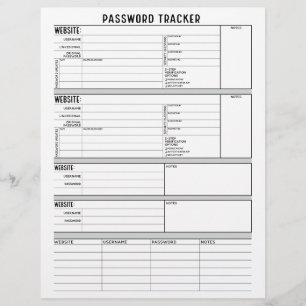 Detaillierter Passwort-Tracker mit 2-Schritt-Verif Flyer