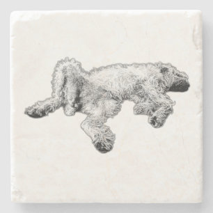 Detaillierter Spinone Feeling Good Untersetzer