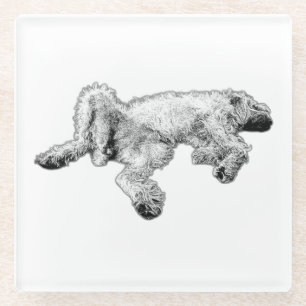 Detaillierter Spinone Feeling Good Untersetzer