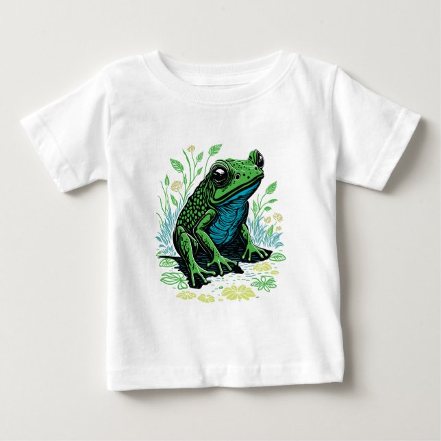 Detaillierter Teigfrosch Baby T-shirt (Vorderseite)