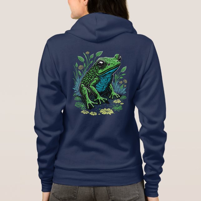 Detaillierter Teigfrosch Hoodie (Rückseite)