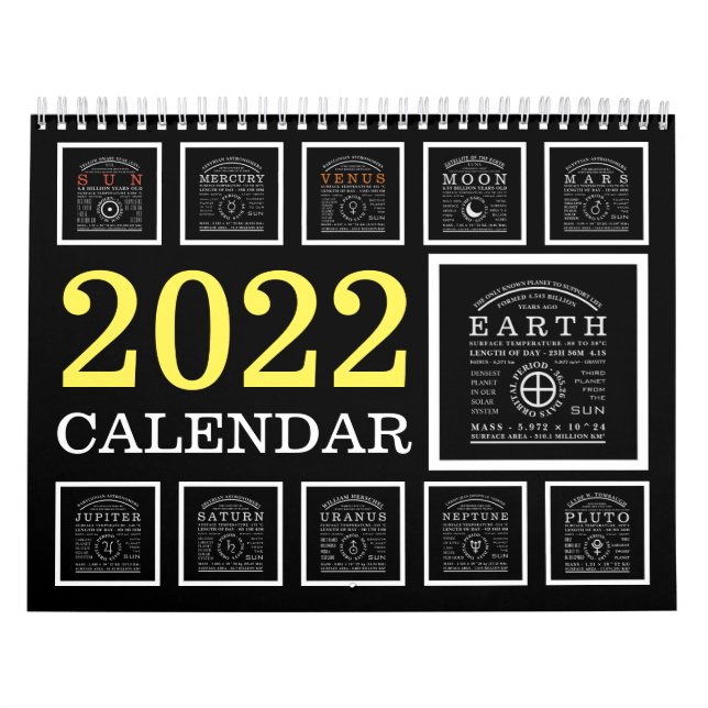 Detailliertes Astronomiesymbol Kalender (Titelbild)