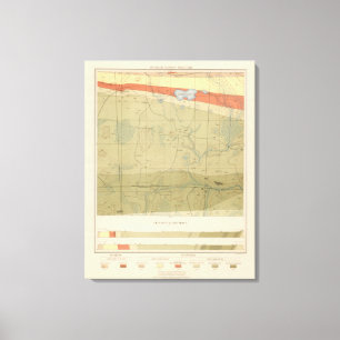 Detailliertes Geologie-Blatt XXII Leinwanddruck