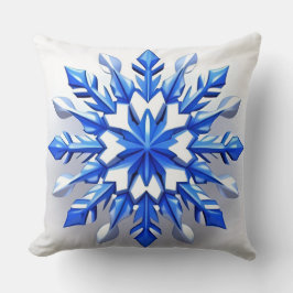 Detailliertes Snowflake-Design Kissen