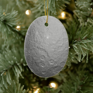 Detailliertes Vollmond-Foto Hochauflösende Mondo Keramik Ornament