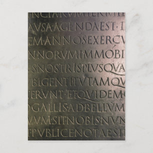 Details aus der Claudian-Tabelle Postkarte