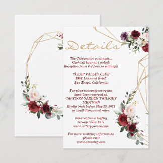 Détails carte florale nouveau