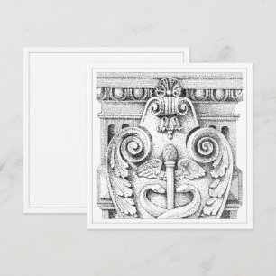 DÉTAILS Carte plat Carré 5,25 pouces