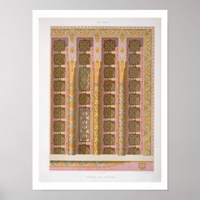 Details der großen Decke aus der Moschee von El- Poster (Vorne)