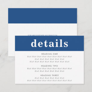 DETAILS DER INFORMATIONEN EINLADUNG