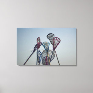 Details des Lacrossespiels Leinwanddruck