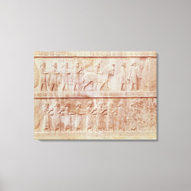 Details des Relieffries im Osten Leinwanddruck (Vorderseite)