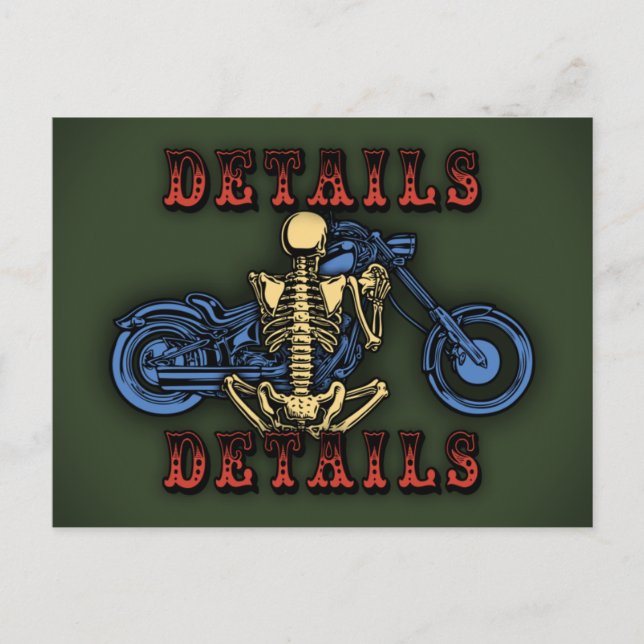 Details, Details... Postkarte (Vorderseite)