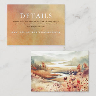 Détails du mariage Carte de petit boîtier