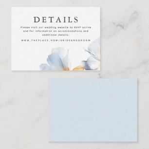 Détails du mariage Carte de petit boîtier