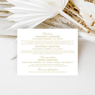 Details Gold Schrift Typography Begleitkarte