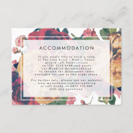 Details INFO Boho Floral Moderne Hochzeit Begleitkarte