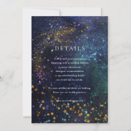Details-Karte für die Hochzeitsnacht der Himmelsga Einladung