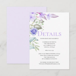 DETAILS   Lavender Floral Spring Bouquet Einladung