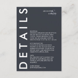 Détails minimaux du Mariage Invitation