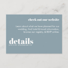 Détails minimaux du Mariage Invitation