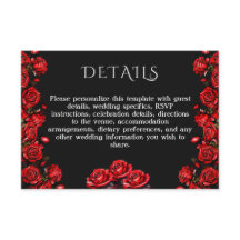 Details Rote Rosen Hochzeit