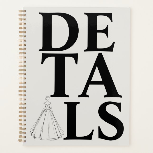 "DETAILS"-Typografie | Moderne & selbstbewusste Ho Planer (Vorderseite)