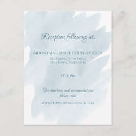 Details und Informationen zu Hochzeiten in Blue Wa Begleitkarte