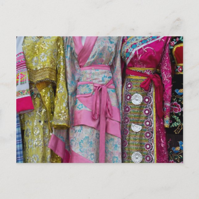 Details und Muster einiger Kleider Postkarte (Vorderseite)