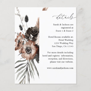 Details zu Black & Natural Floral Boho Flyer