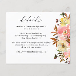 Details zu Candy Pink & Yellow Floral Flyer