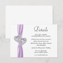 Details zu den Hochzeiten von Lila Hochzeitsketten