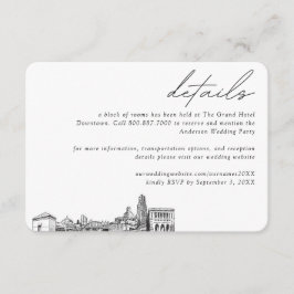 Details zu den Zimmern des Pittsburgh Wedgh Hotel Begleitkarte