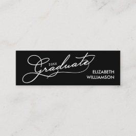 Details zu Elegante Graduate Script Name Class Telefonnummerkarte