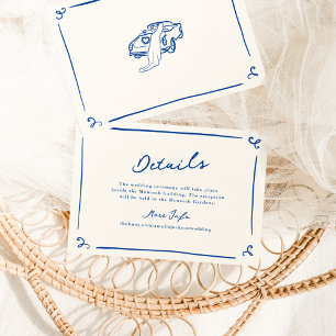 Details zu Flüchtigen Handgezogenen Hochzeiten Einladung