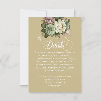 Details zu Hochzeiten in Grün und Weiß