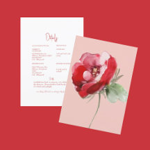 Details zu Hochzeiten in Rot und Blüte