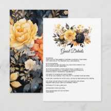 Details zu Hochzeiten in Schwarz und Gold