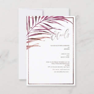 Details zu PixDezines Greenery Palm Fronds RSVP Karte