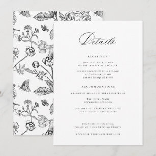 Details zu Regency Black Wedding Begleitkarte