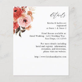 Details zu Rosa und Rosa Blumen Flyer