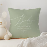 Details zu Whimsisage Green Baby Kissen<br><div class="desc">Die neuen Baby-Details werfen das Kissen, perfekt für Ihr einfaches, modernes Boho-Fest zu jeder Jahreszeit! Dieses Kissen hat ein boho-chic, geschlechtsneutrales Ambiente mit eleganter Kalligraphie und einem delikaten minimalistischen Design, das es ideal für Mädchen und Jungen macht. Außerdem ist es bearbeitbar, sodass Sie Ihre eigene klassische, skurrile Touch hinzufügen können,...</div>
