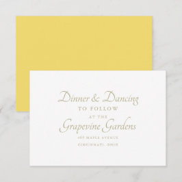 Details zum eleganten Script-Empfang Begleitkarte