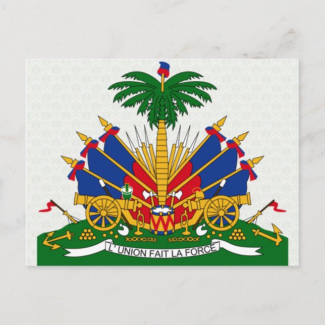 Details zum Haitianischen Wappen Postkarte (Vorderseite)