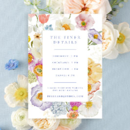 Details zum Hochzeitsfeiern im Soft Garden Florals Begleitkarte