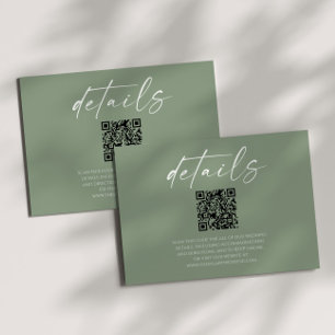 Details zum Hochzeitsgrad im Grünen QR-Code Begleitkarte