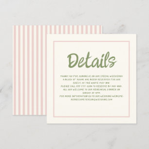 Details zum Hochzeitshandschreiben von Pastel Retr Einladung